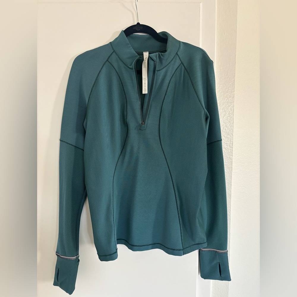 lululemon athletica Teal Zip-Up Sweatshirt